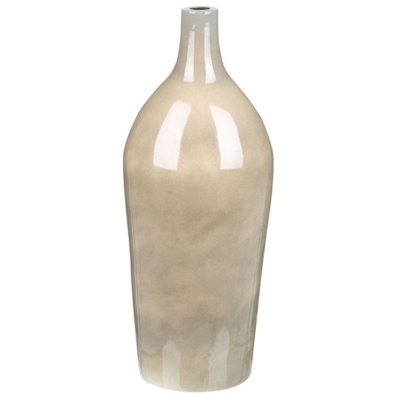 Kukkamaljakko LEGANES keramiikka 47 cm Ruskeanharmaa