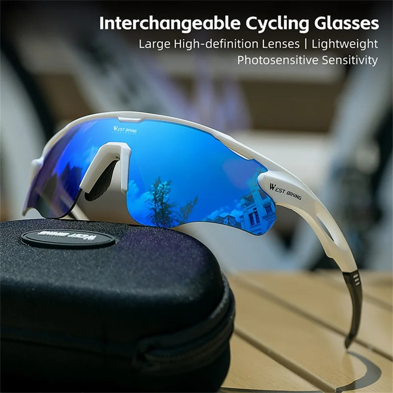 Polarisoidut valokuvatunnistavat pyöräilylasit