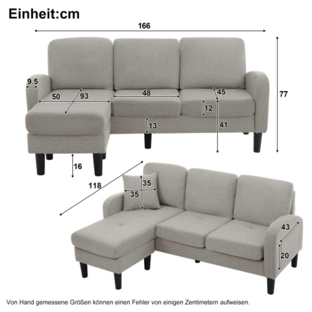 L-Kulmasohva, Pellavakangas, Chaise Longue