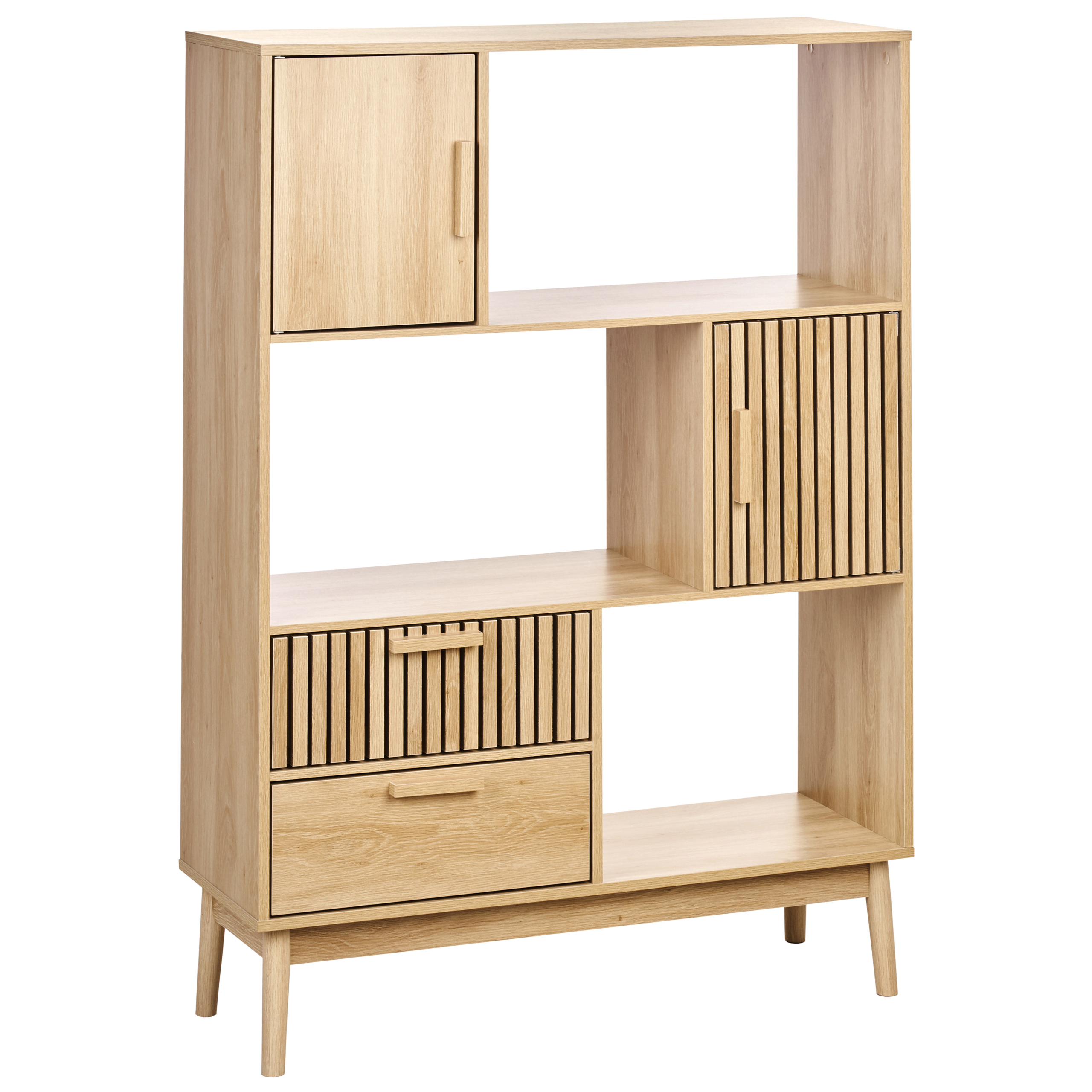 Hyllykkö LYNWOOD 140 cm Vaaleanruskea