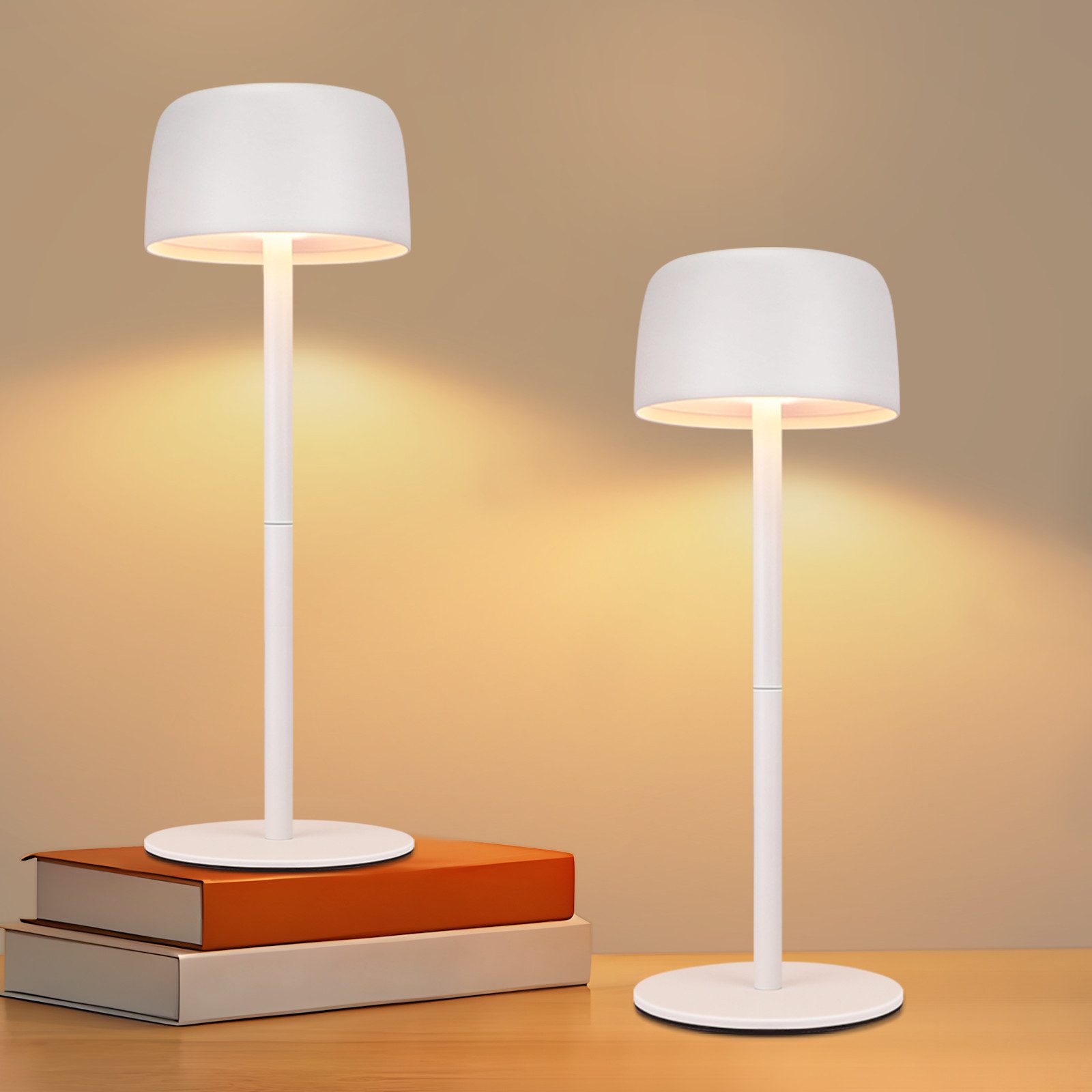 NETTLIFE Langaton LED-pöytävalaisin, portaaton himmennys yövalo akulla