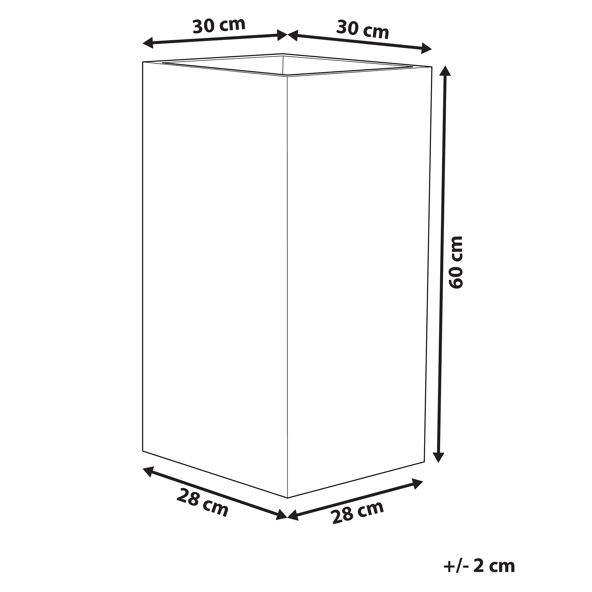 Kukkaruukku TENNO 30 cm Beige