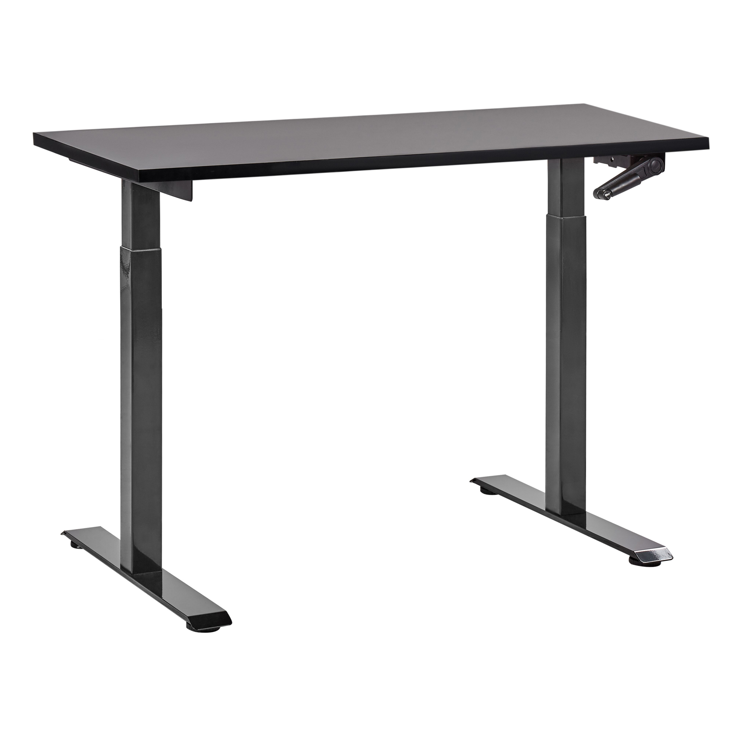 Työpöytä säädettävä DESTINES 120 cm 72 cm Musta