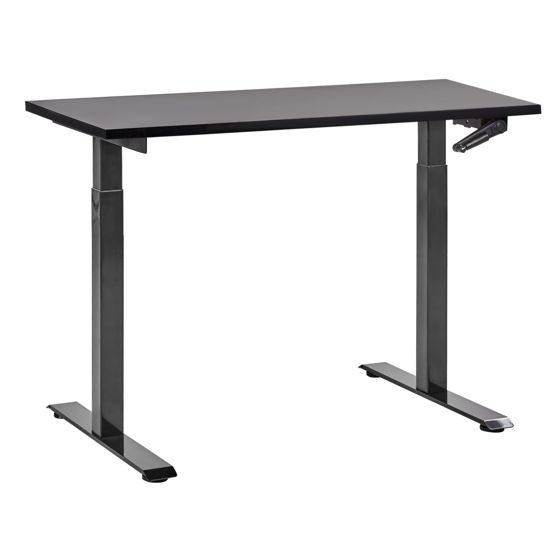 Työpöytä säädettävä DESTINES 120 cm 72 cm Musta