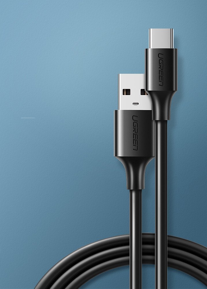 USB-kaapeli - USB-C 2A 1m musta