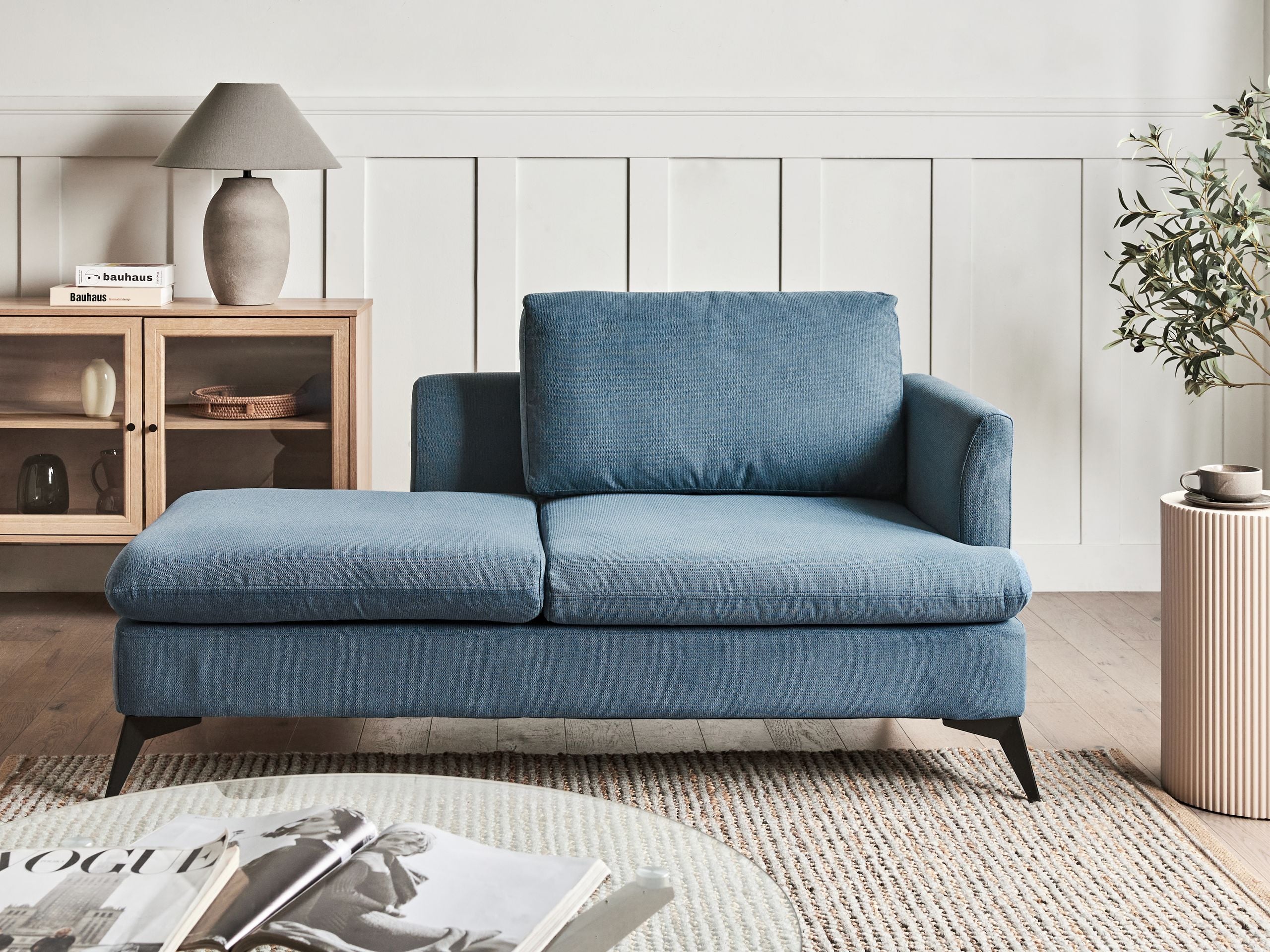 Divaani oikea SIEVOZ kangas Sininen