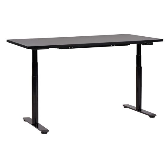 Työpöytä sähkösäädettävä DESTINAS 160 cm 72 cm Musta