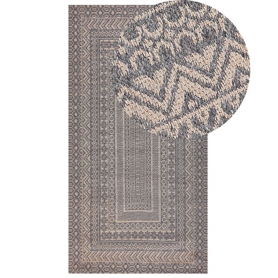 Matto BAGLAR Harmaa 80 x 150 cm Juutti