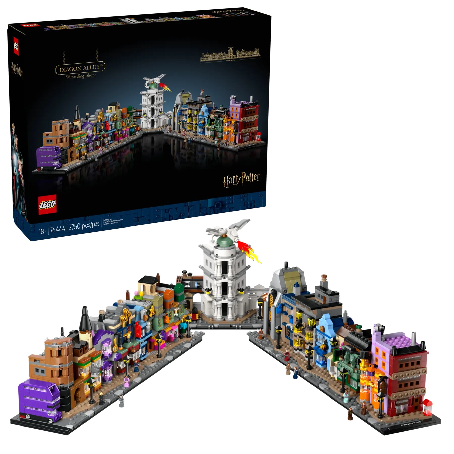 LEGO Harry Potter Viistokujan velhokaupat 2750-osainen setti (76444)