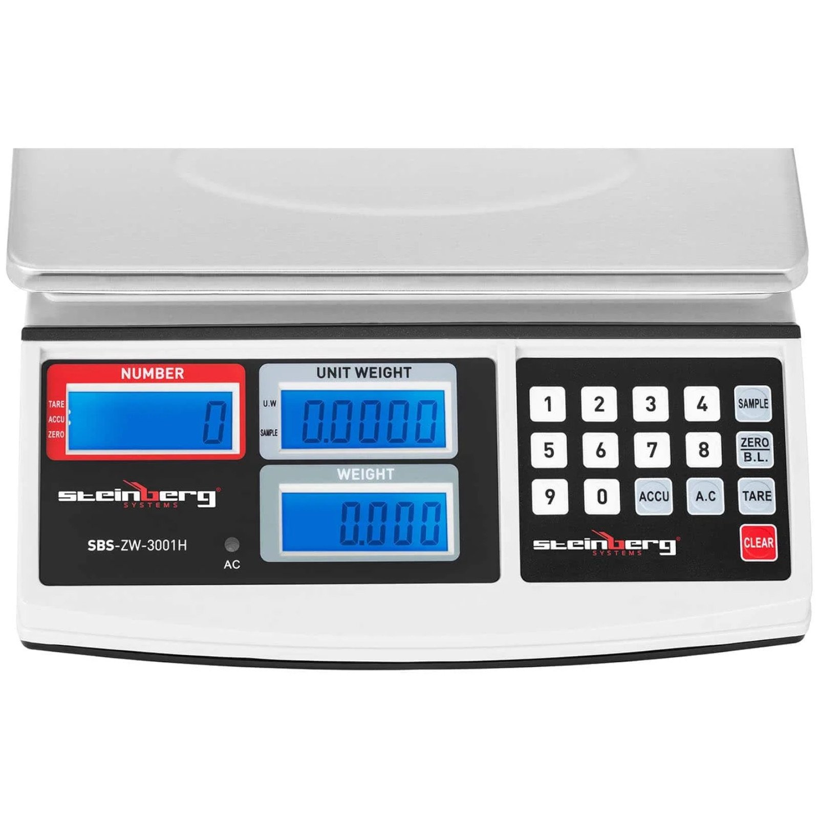 SBS-ZW-3001H LCD-kappaleenlaskentavaaka, enintään 30 kg