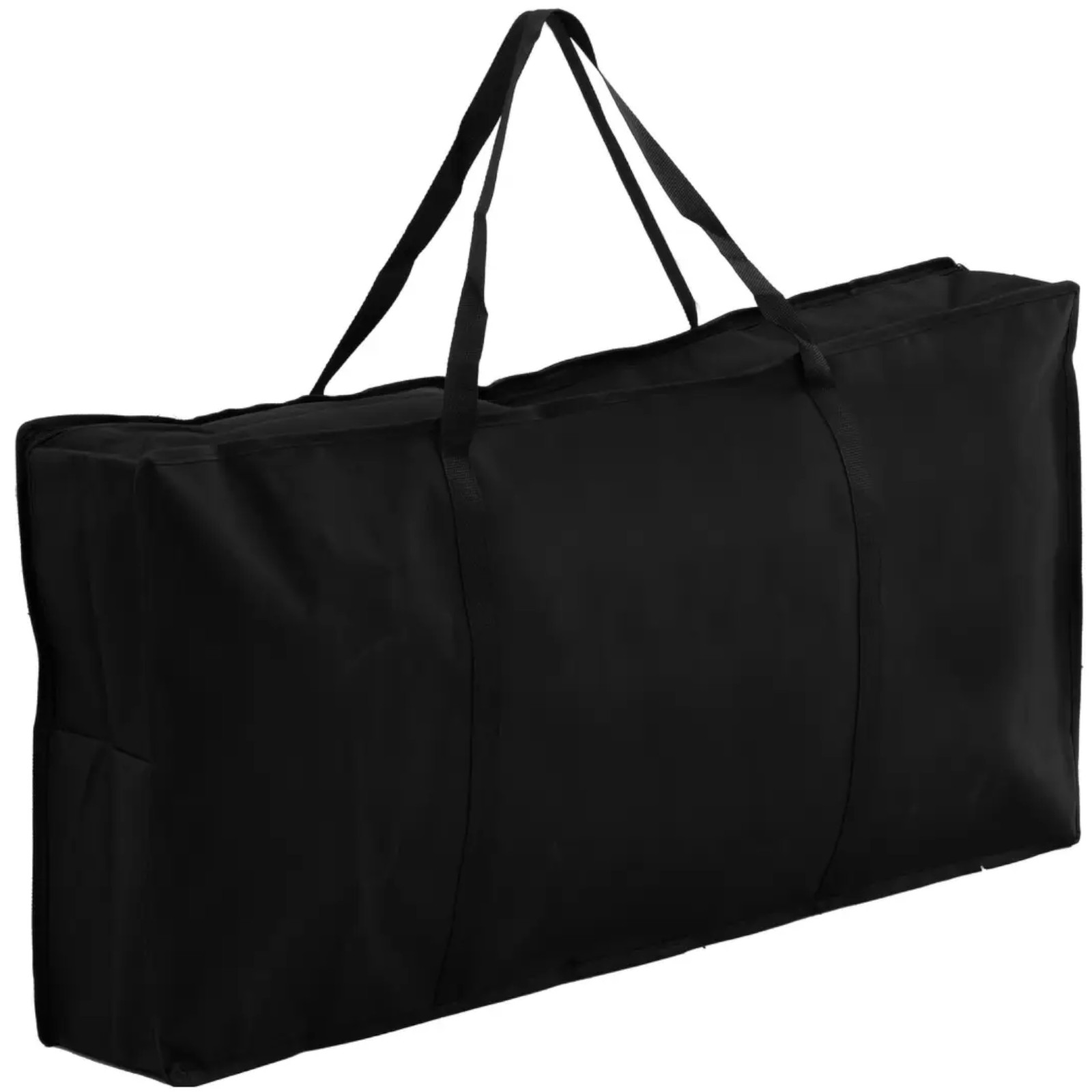 Manikyyripöytä pölynkerääjällä, kokoontaitettava, pyörillä, 90 x 43 x 73 cm, musta