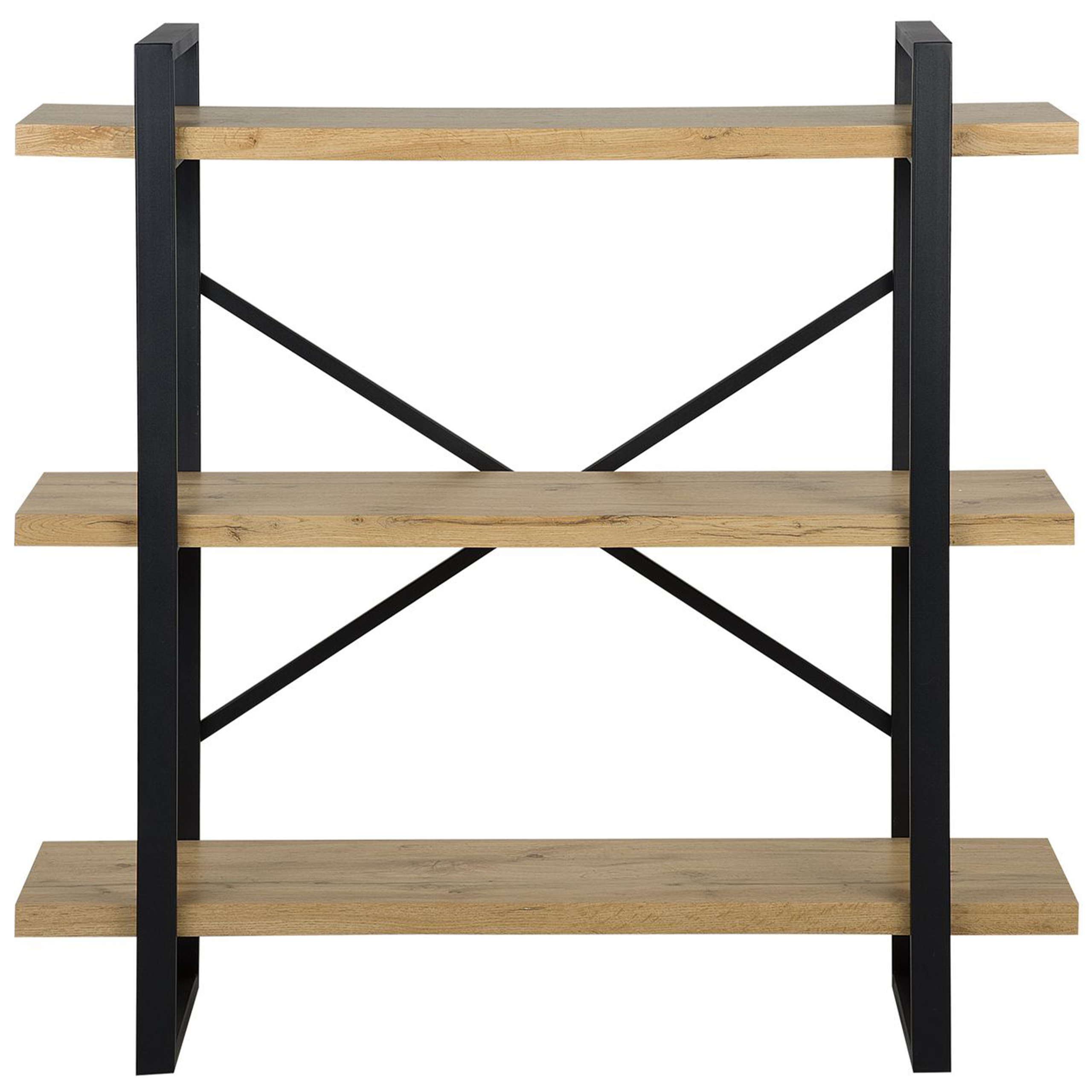 Hyllykkö 3 tasoa TIMBER 111 cm Vaaleanruskea