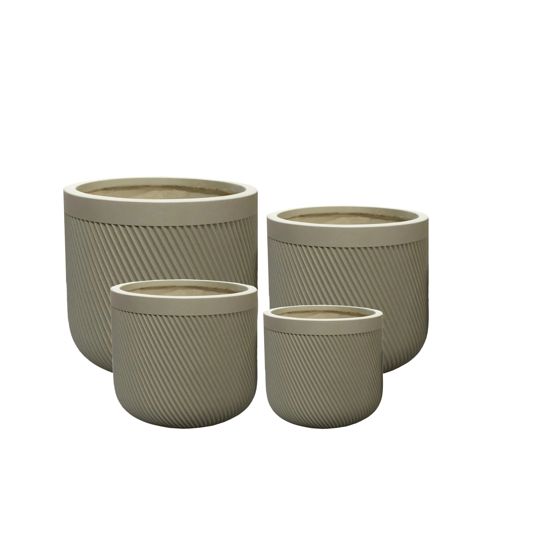 Ruukku fiberclay Hevra Komplet 44x44x42 vihreä 4kpl