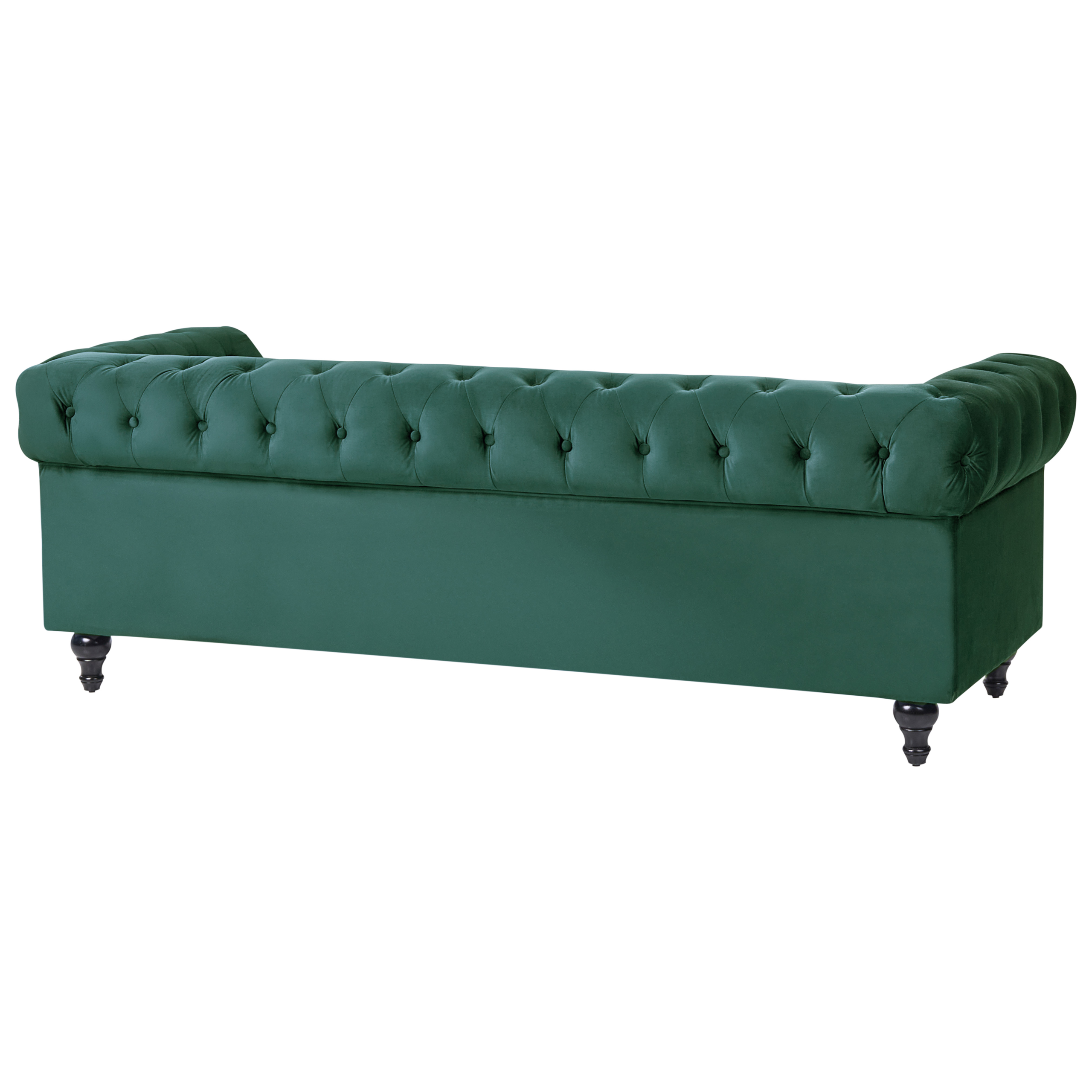 Sohva 3-istuttava CHESTERFIELD Sametti Smaragdinvihreä