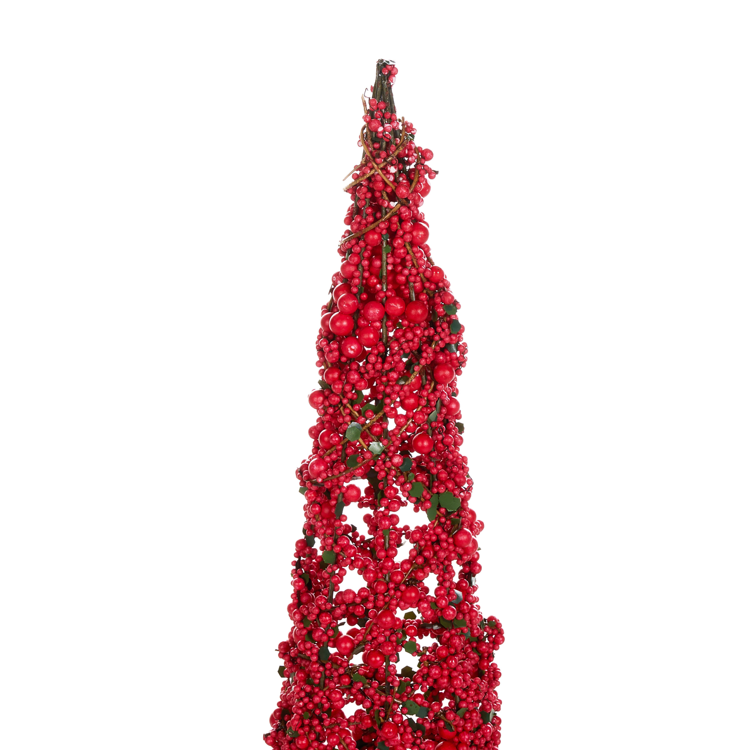 Koristesetti 2 kpl ROSAN Joulukuusi 52/60 cm Punainen