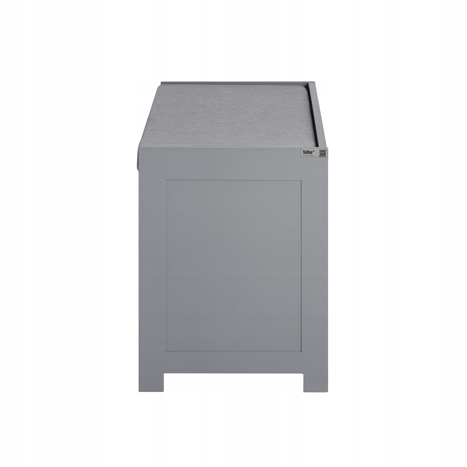 SoBuy Puukuitupenkki FSR80-SG ekologinen säilytysratkaisu