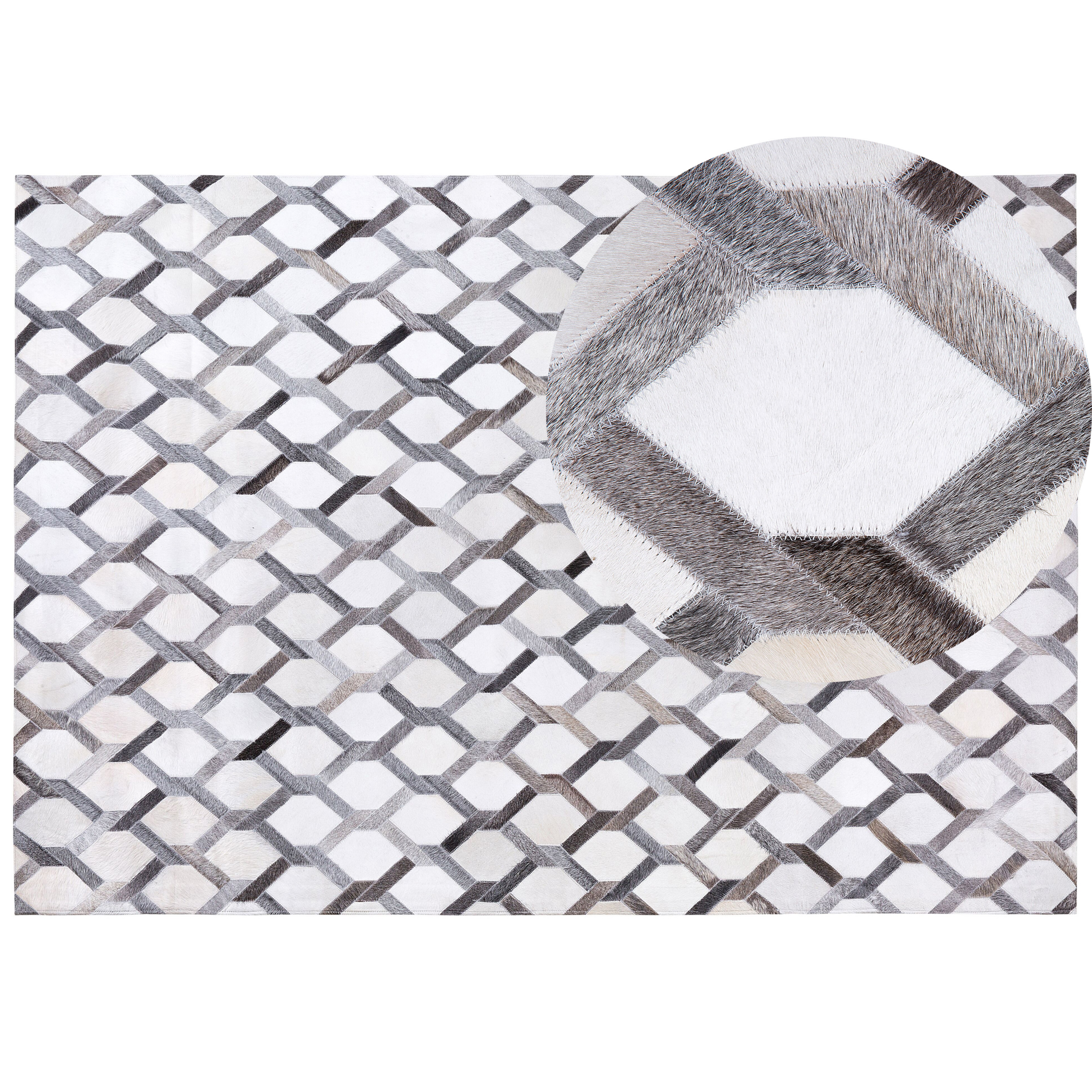 Matto AYDIN Harmaa 160 x 230 cm nahka