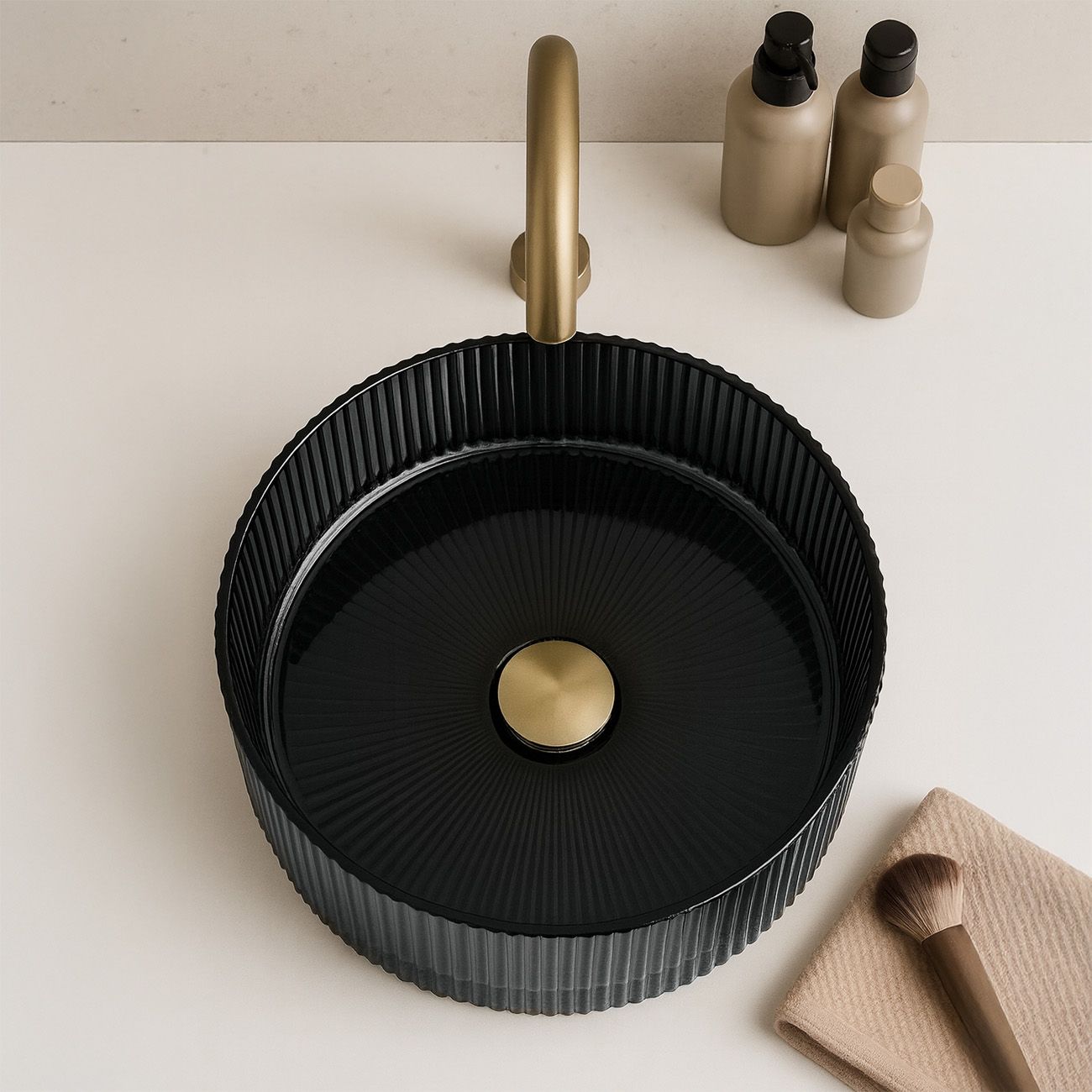 REA Malja-allas INGRID 36 musta, 36X36X11,5CM