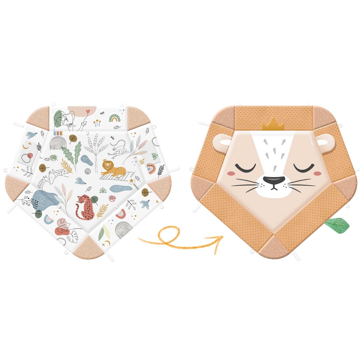 Nukido-leijona -interaktiivinen opetusmatto