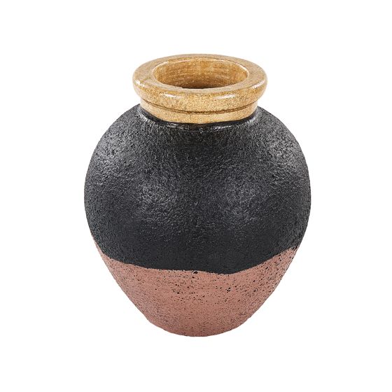 Koristemaljakko DAULIS 31 cm Keramiikka Musta