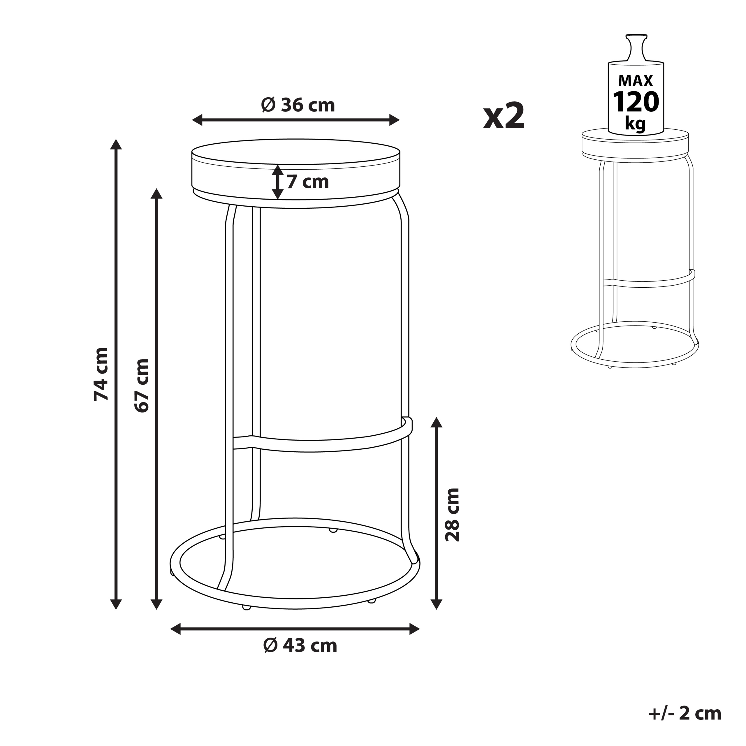 Baarijakkarasetti 2 kpl MILROY keinonahka Vaaleanharmaa