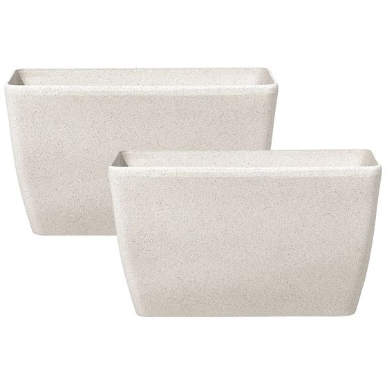 Kukkaruukkusetti 2 kpl BARIS 74 cm Beige