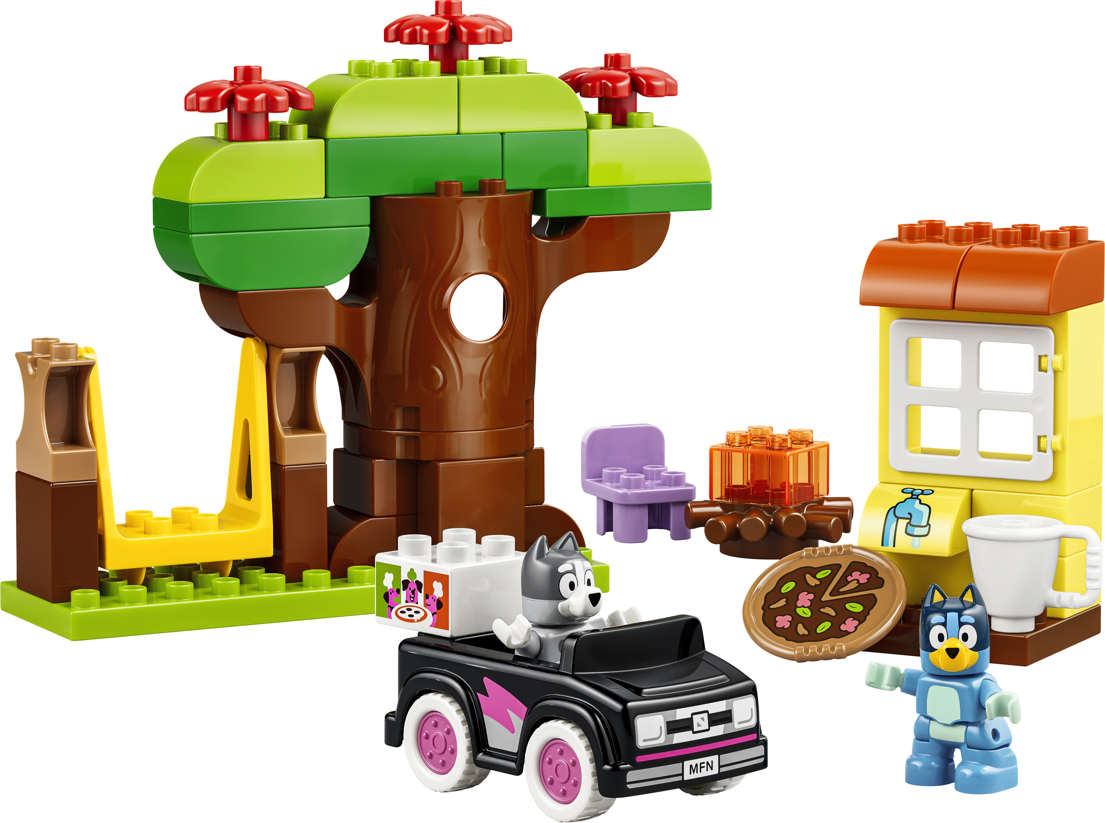 Lego duplo Pizzakauppa muffinssilla ja sinisellä 44-osalla (10469)