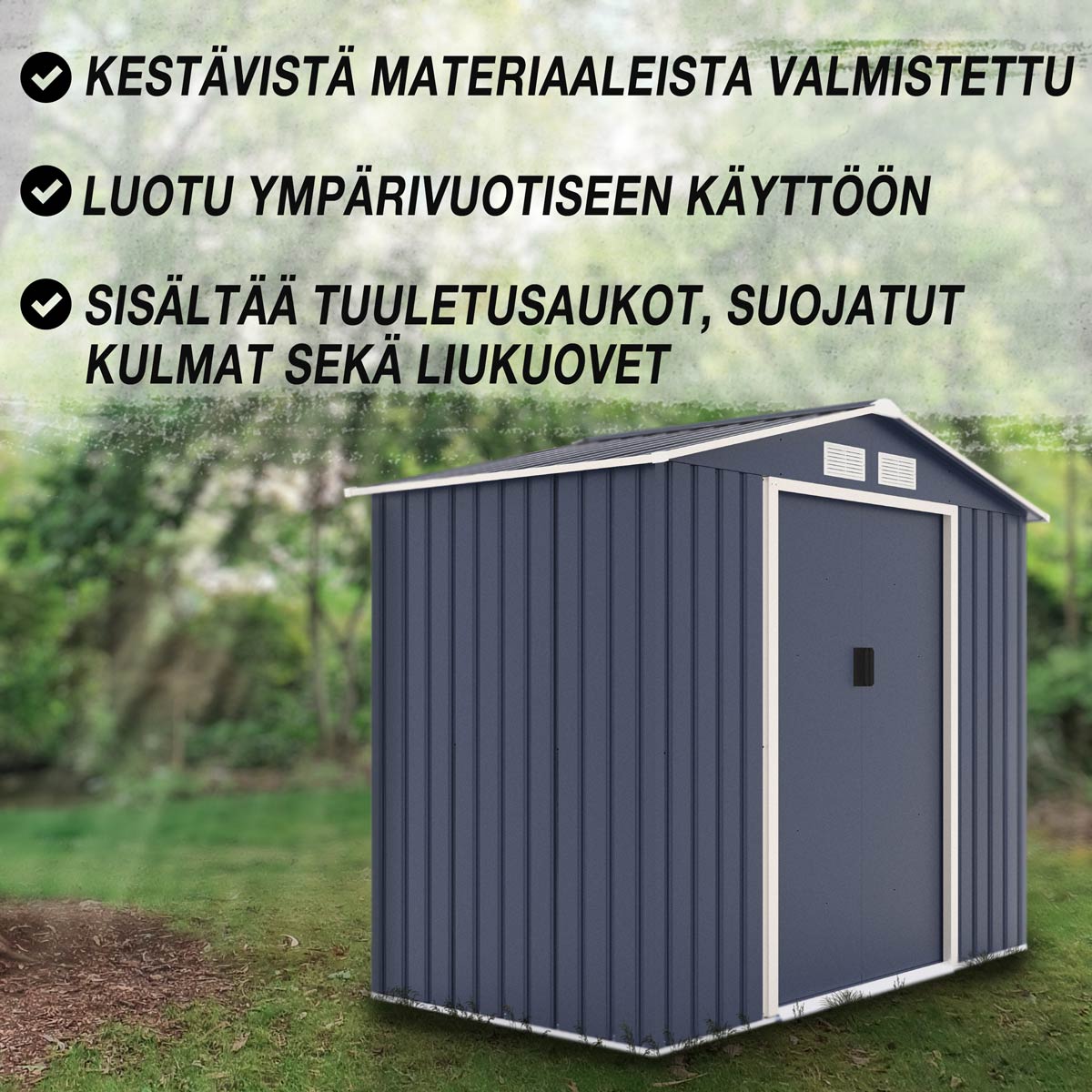 Fornorth pihavarasto, 2.71m2