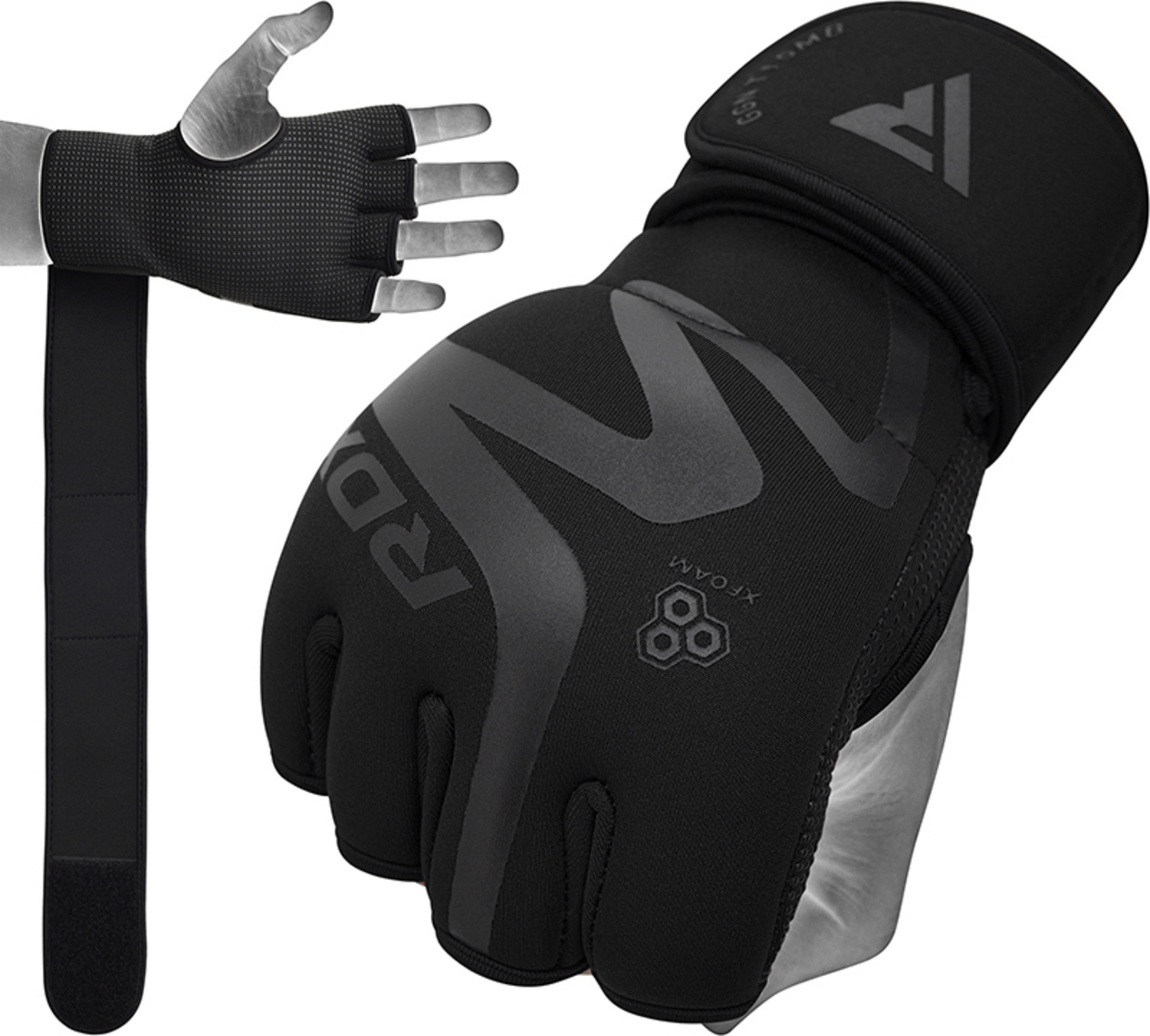 RDX Neoprene T15 Matte -grapplinghanskat