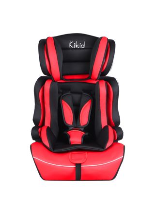 Kikid Turvaistuin Basic 76-150cm R129, musta/punainen