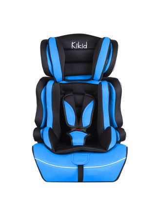 Kikid Turvaistuin Basic 76-150cm R129, musta/sininen