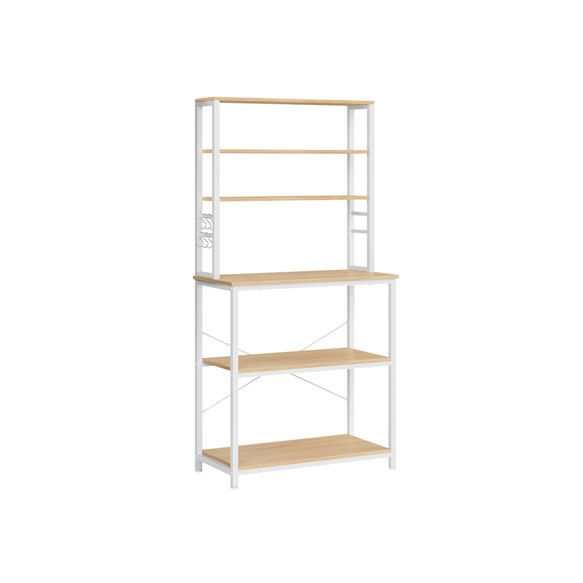 Vasagle keittiöhylly, 6 tasoa, 6 hyllyä, 40 × 80 × 167 cm, KKS019