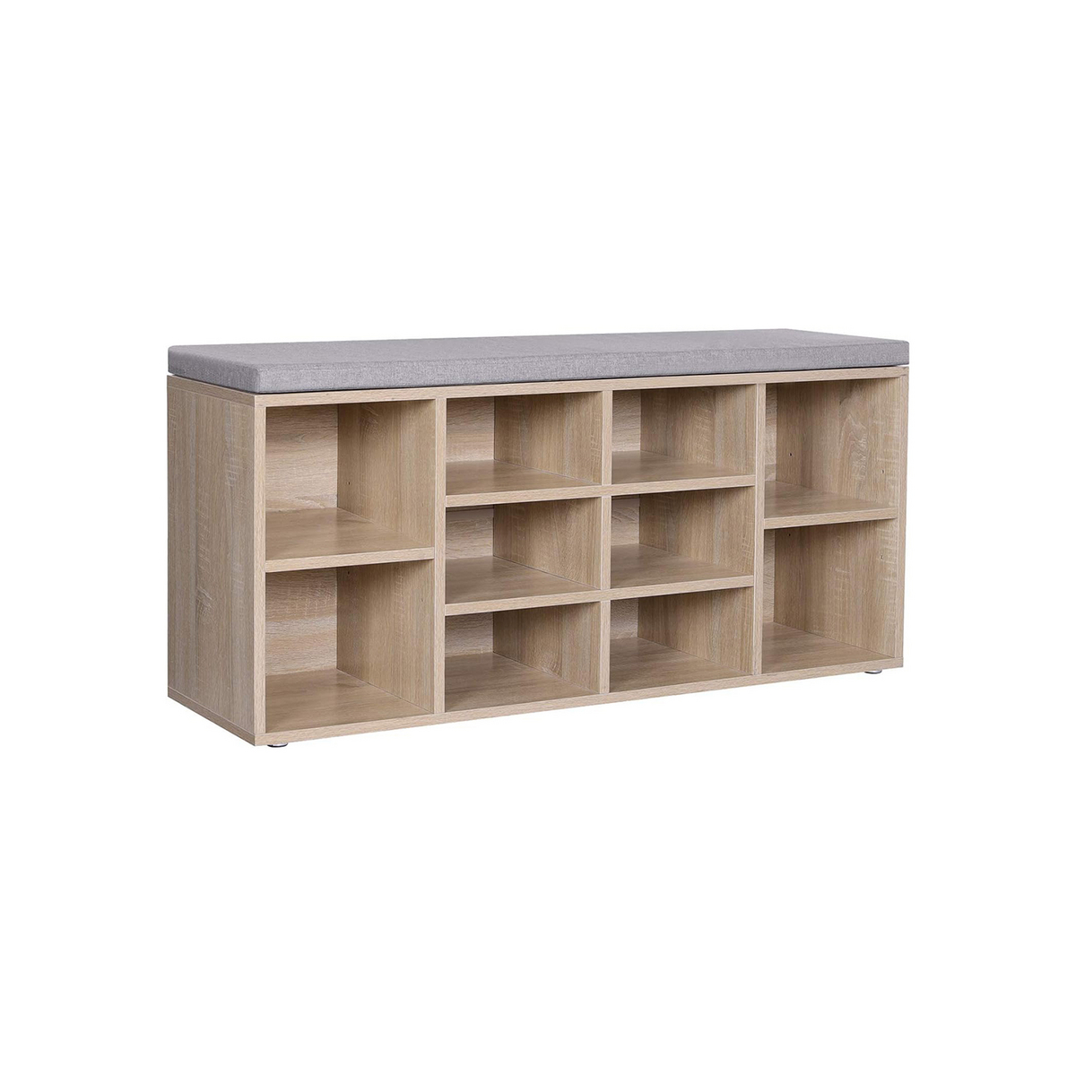 Vasagle kenkäpenkki, 10 lokeroa, pehmusteella, 104 × 30 × 48 cm, LHS010