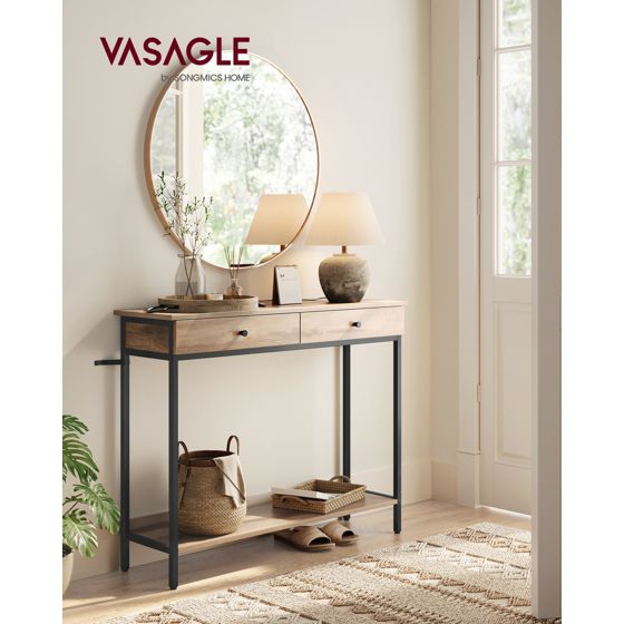 Vasagle konsolipöytä, 2 laatikkoa, LNT015