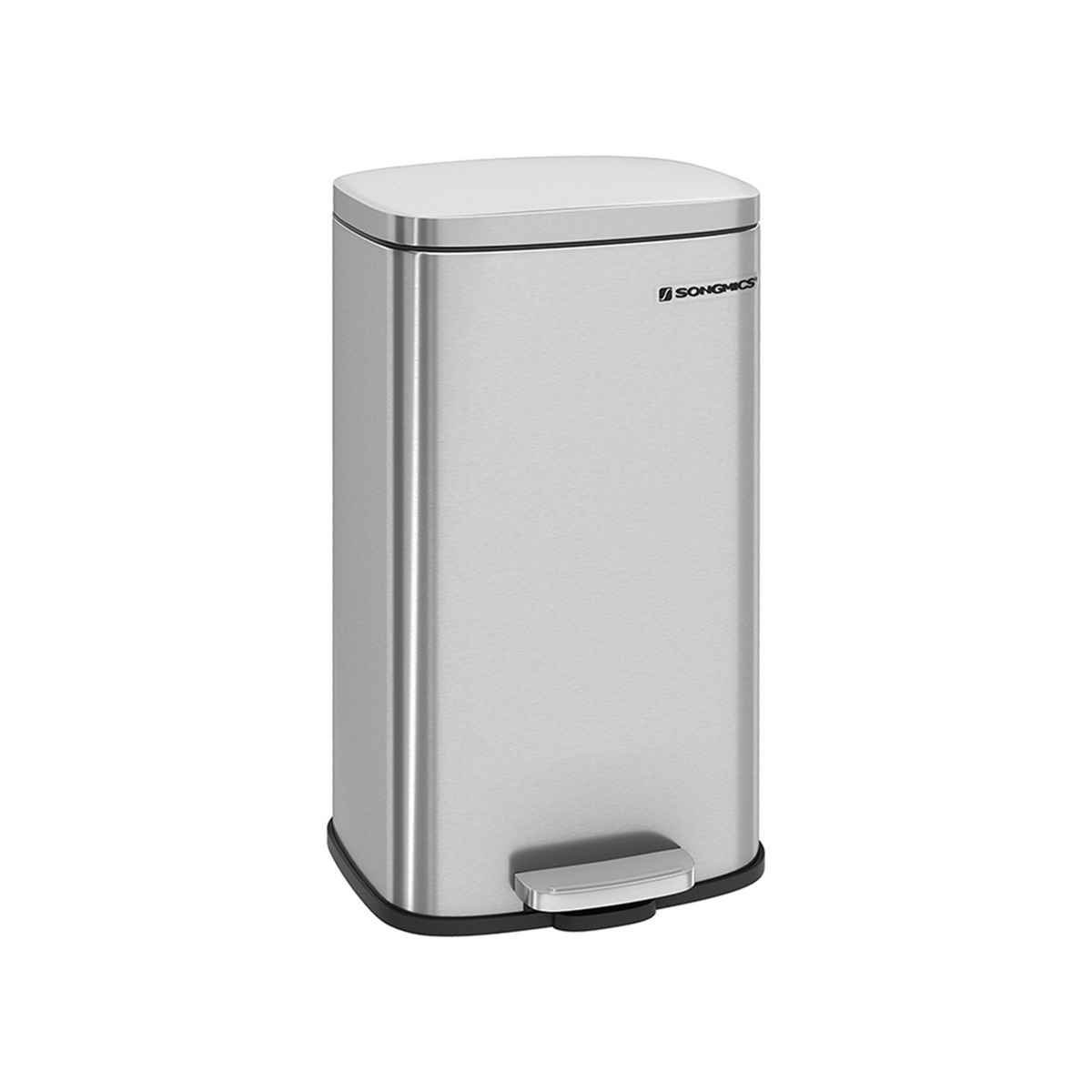 SONGMICS poljinroska-astia, pehmeästi sulkeutuva kansi, 30 L, LTB003