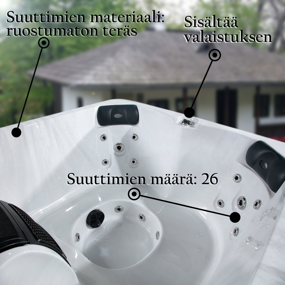 Lykke ulkoporeallas Nordic Original, 4 henkilöä