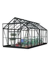 Lykke Kasvihuone Hybrid 13m2 black | Kasvihuoneet