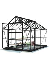 Lykke Kasvihuone Hybrid 9,7m2 black | Kasvihuoneet