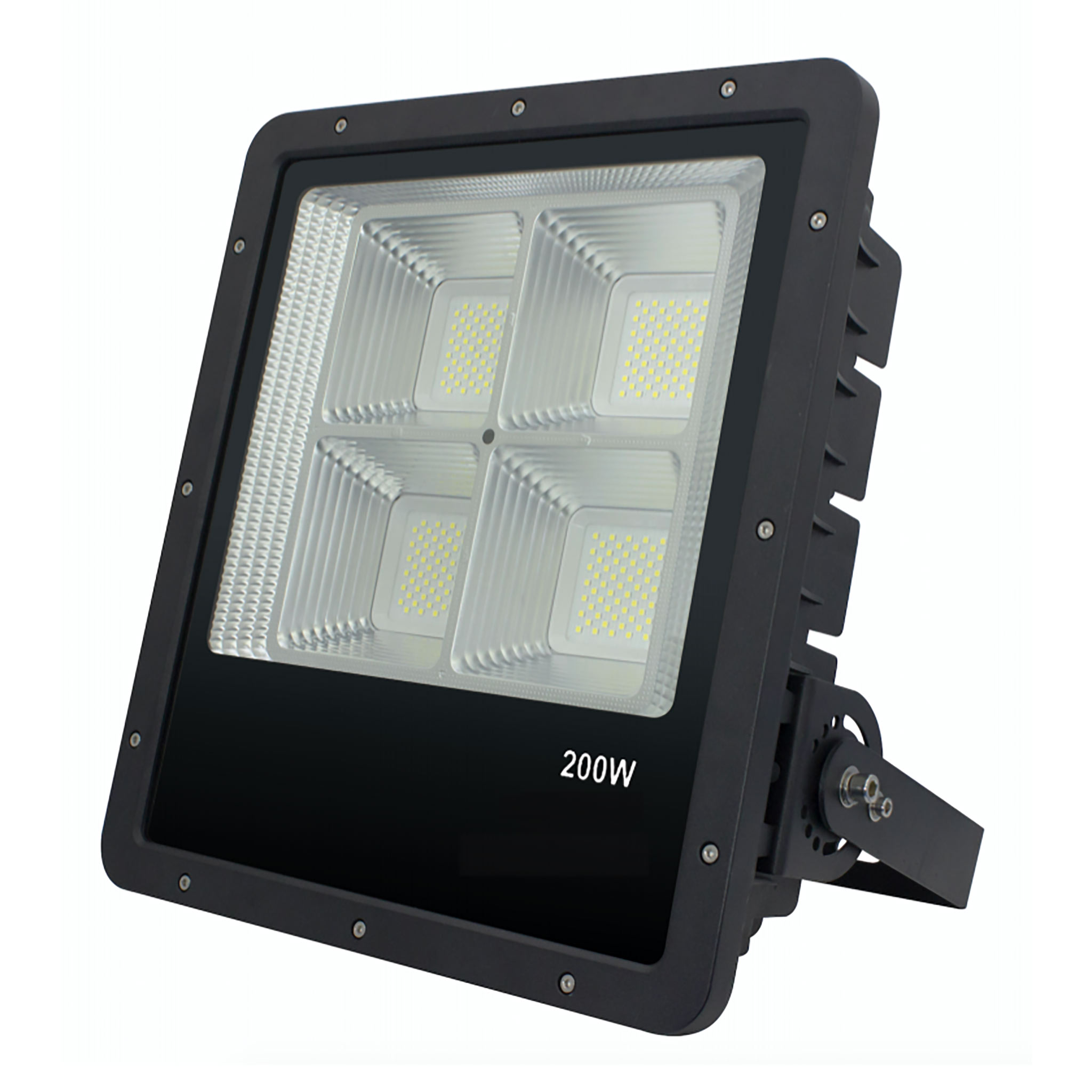 FTlight LED-valonheitin Work Platinum 200W, 24000lm, 4500K, musta, 409x372x104mm