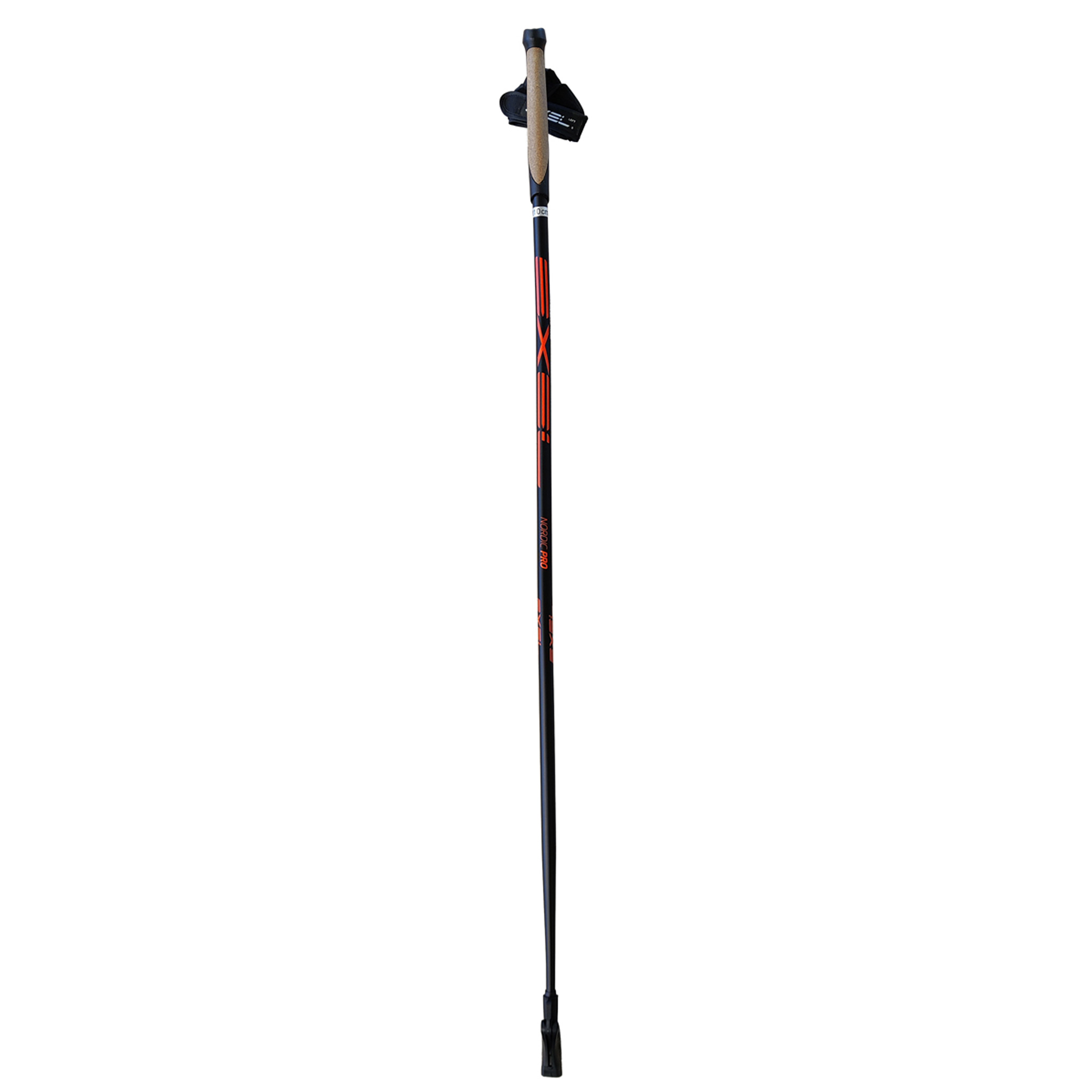 Exel Nordic Pro Curve Oeb Qr Kävelysauva, Black/Red