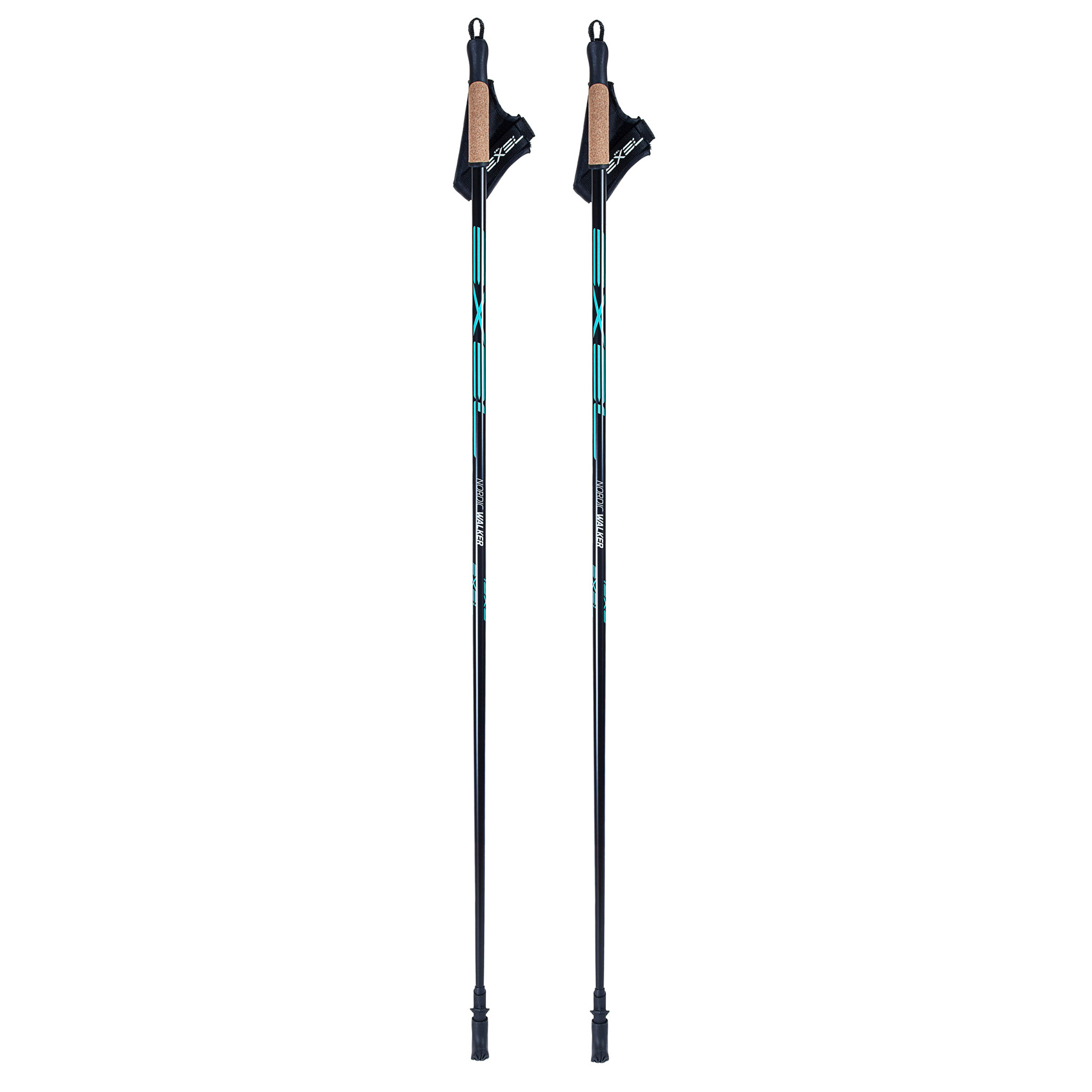 Exel Nordic Walker Kävelysauvat Musta/Syaani