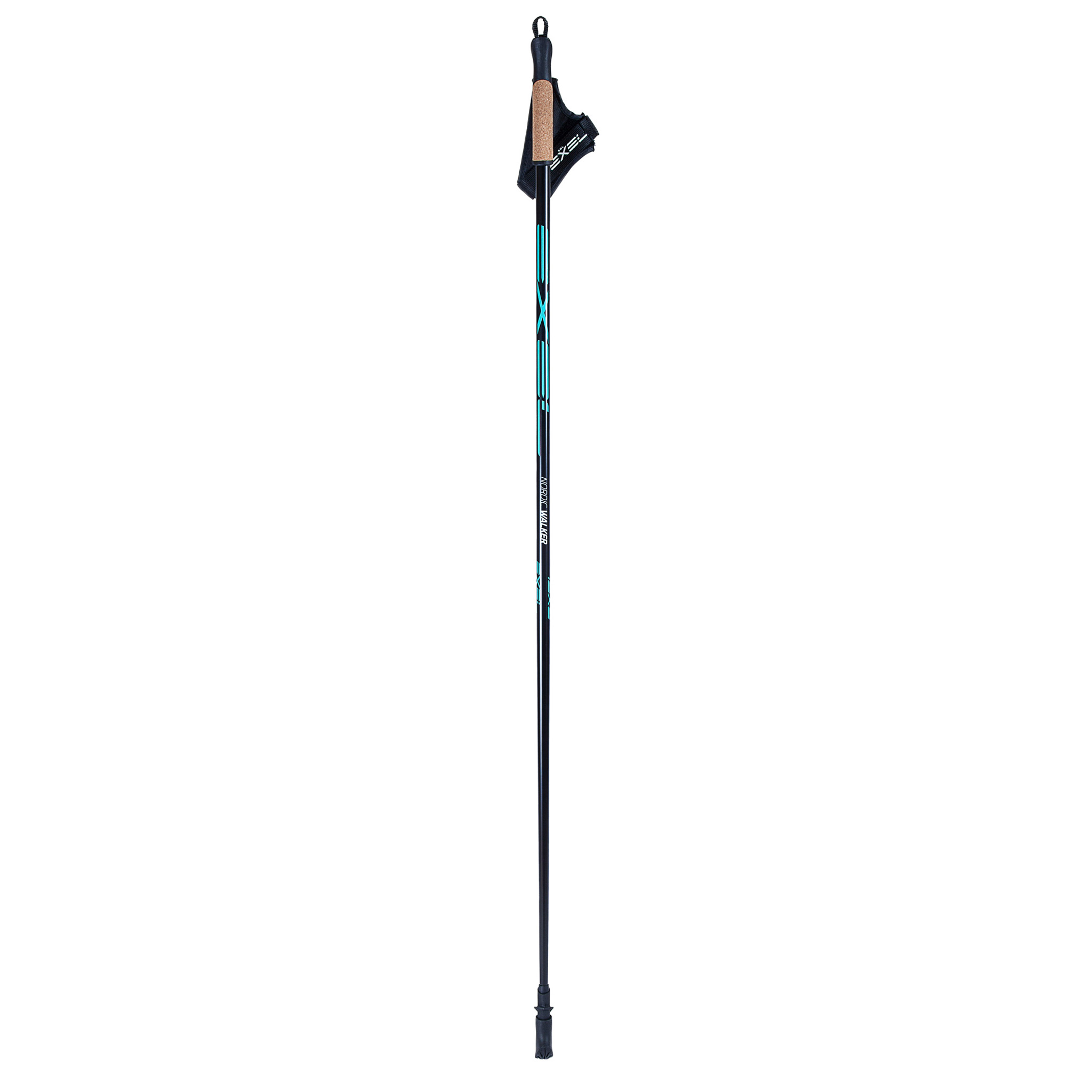 Exel Nordic Walker Kävelysauva, Black/Cyan