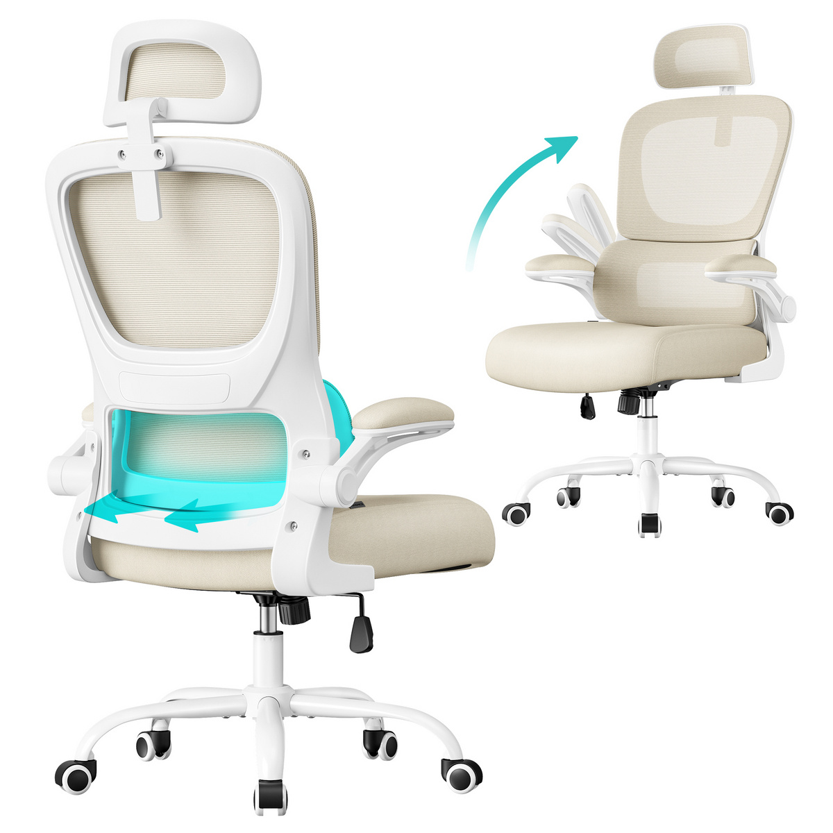 SONGMICS ergonominen työtuoli, OBN041
