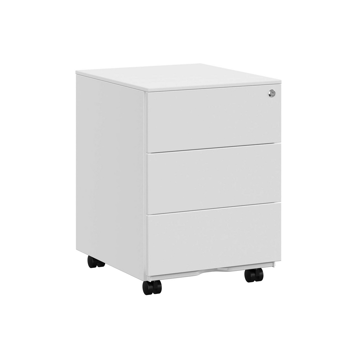 Songmics siirrettävä arkistokaappi, 3 laatikkoa, lukittava, OFC063