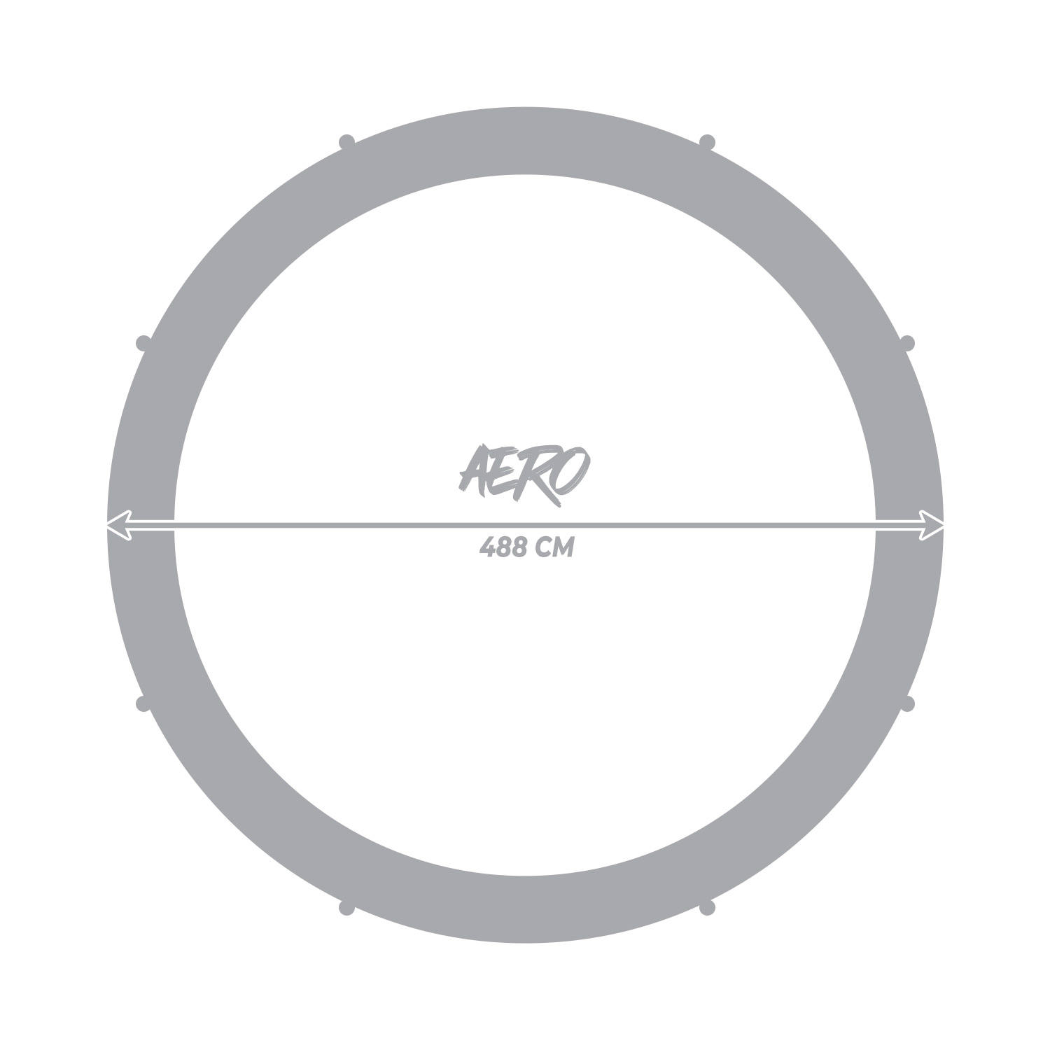 React Aero Trampoliini 488cm