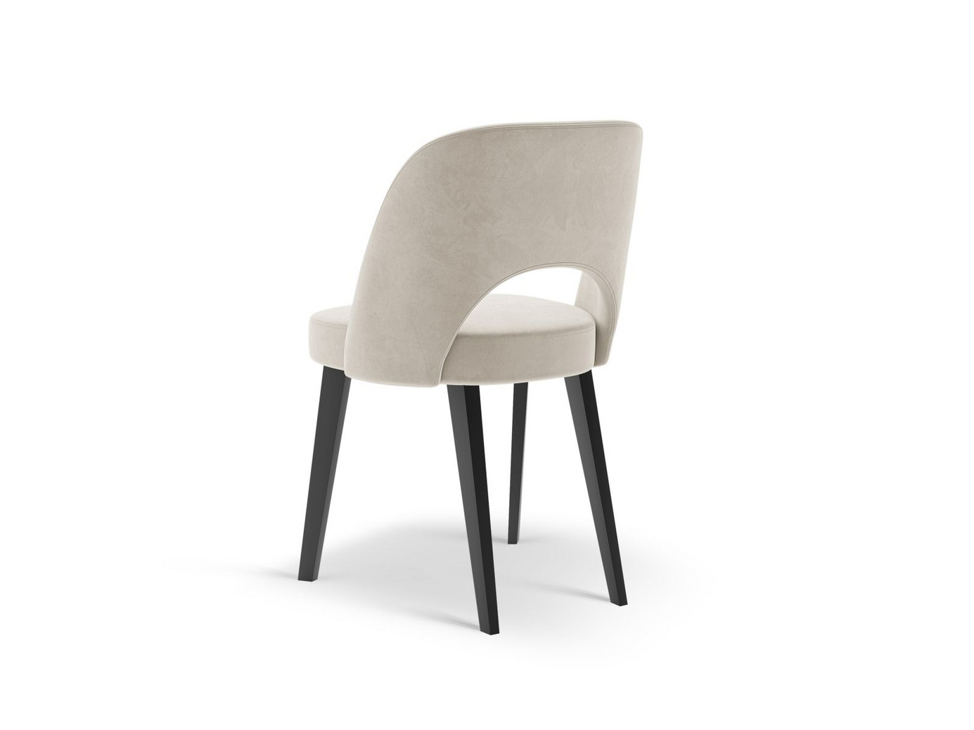 Cosmopolitan Design samettituoli, "Bowe", 1-istuttava, 56 × 52 × 83 cm, Magic Velvet, mustat puujalat