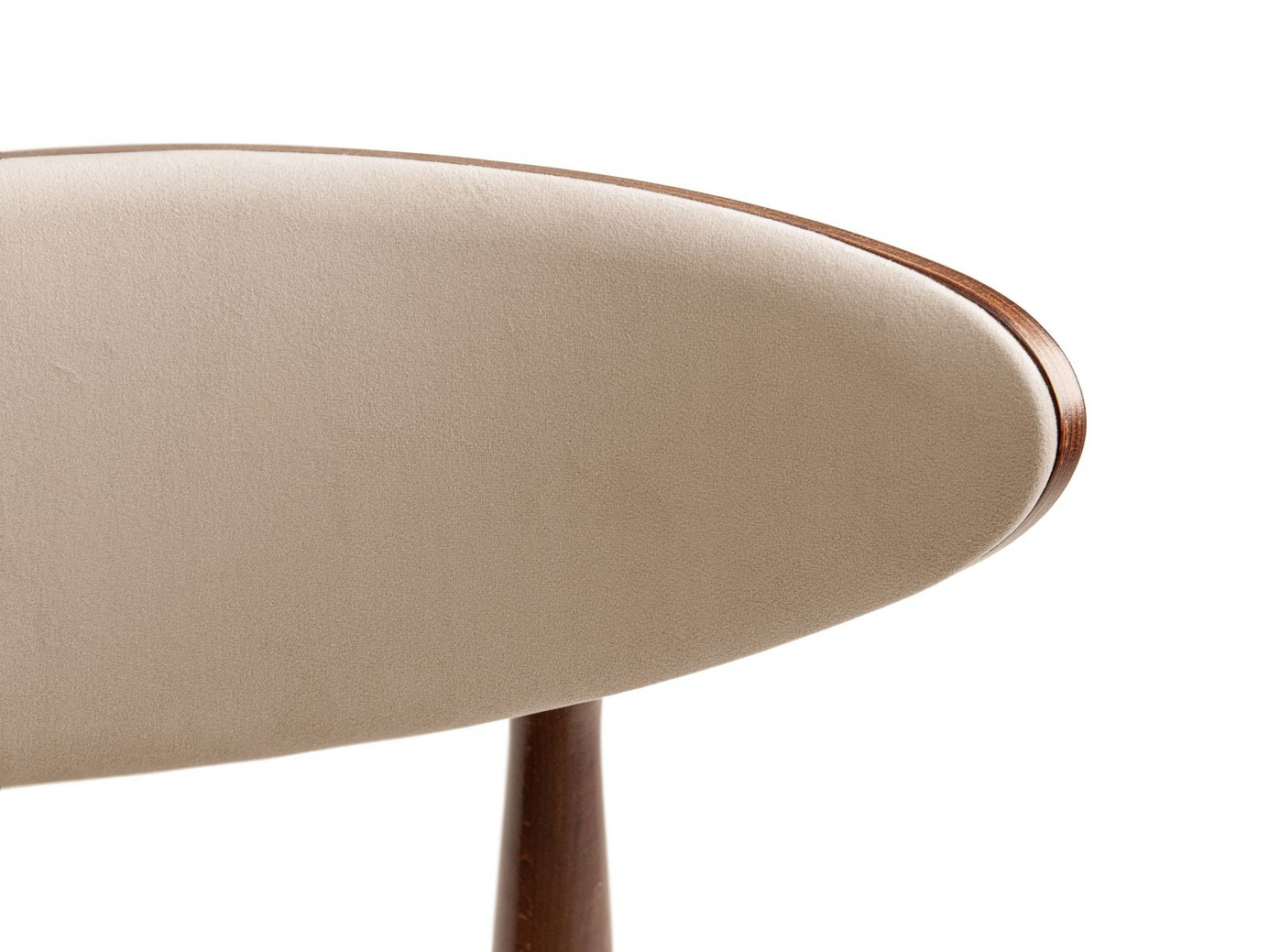 Cosmopolitan Design samettituolit, 2 kpl, "Rina", 1-istuttava, 47,5 × 48 × 79 cm, Magic Velvet, pähkinäpuujalat