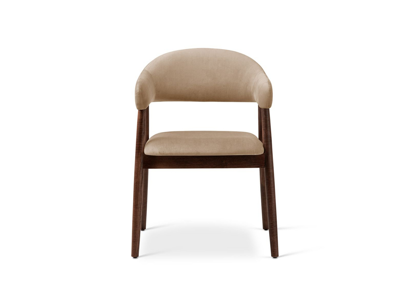 Cosmopolitan Design samettituolit, 2 kpl, "Adra", 1-istuttava, 56 × 59 × 77 cm, Magic Velvet, mustat pyökkijalat