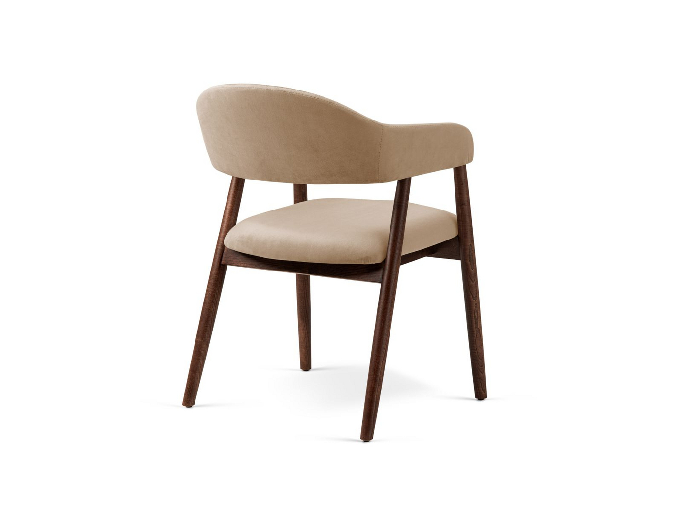 Cosmopolitan Design samettituolit, 2 kpl, "Adra", 1-istuttava, 56 × 59 × 77 cm, Magic Velvet, mustat pyökkijalat