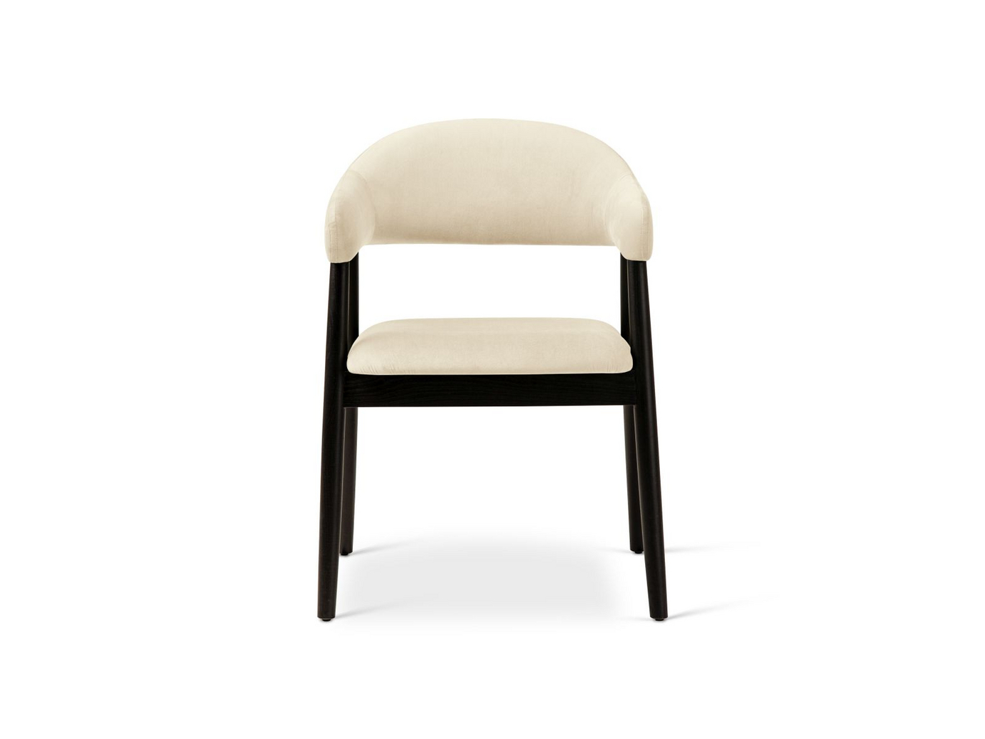 Cosmopolitan Design samettituolit, 2 kpl, "Adra", 1-istuttava, 56 × 59 × 77 cm, Magic Velvet, pähkinäpuujalat